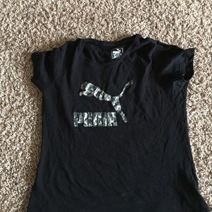 Black puma shirt